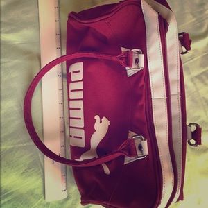 Dark Red Puma Purse